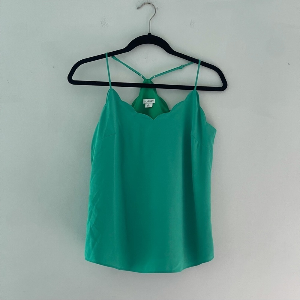 J. Crew Scallop Sleeveless Top
